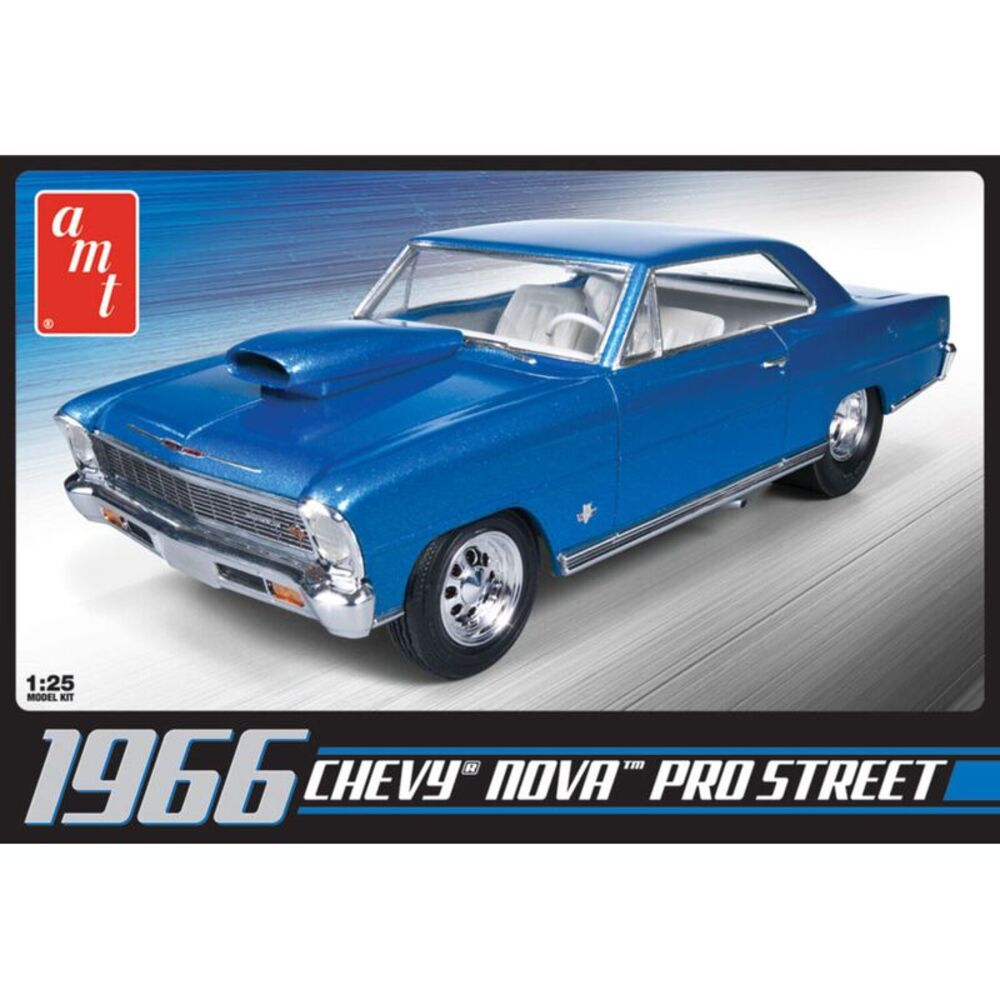 AMT 1966 Chevy Nova Pro Street 2T 1/25 Scale Model Kit  COLLECTIBLES
